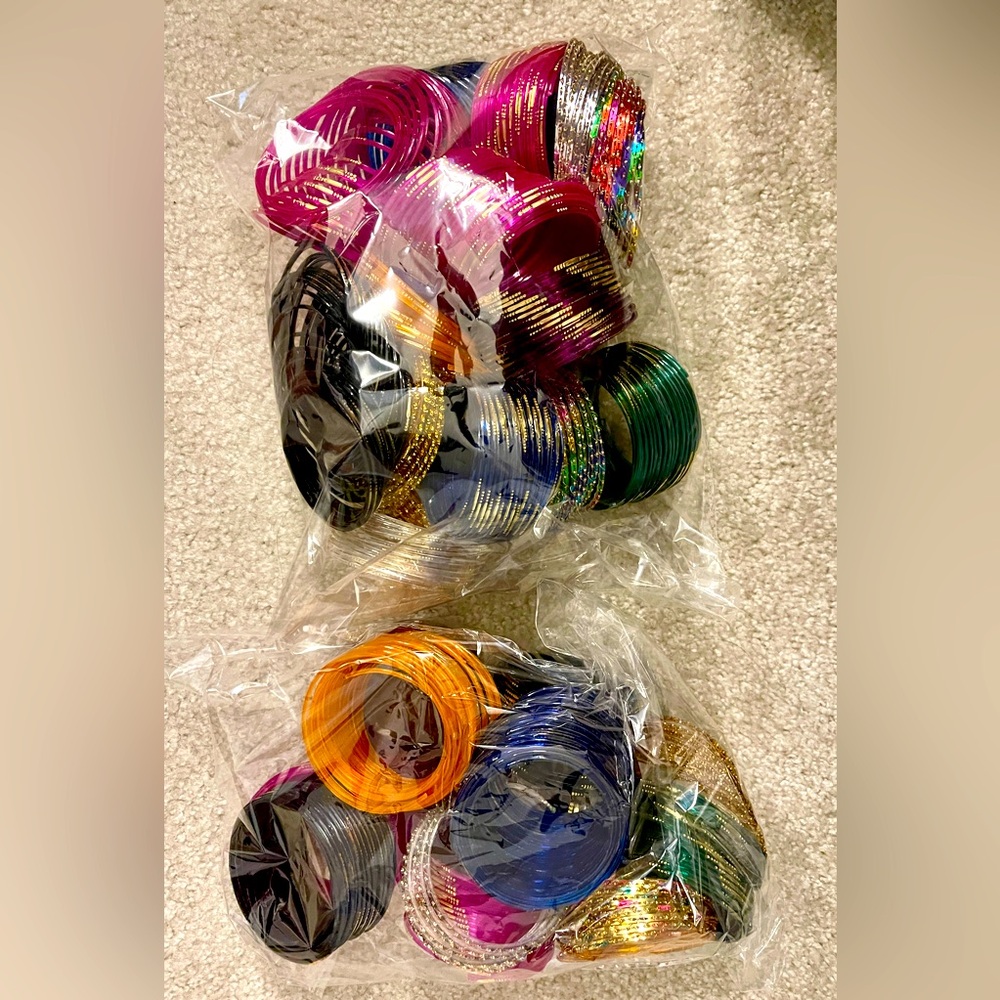 NWOT Colorful Bangle Set 2 pack